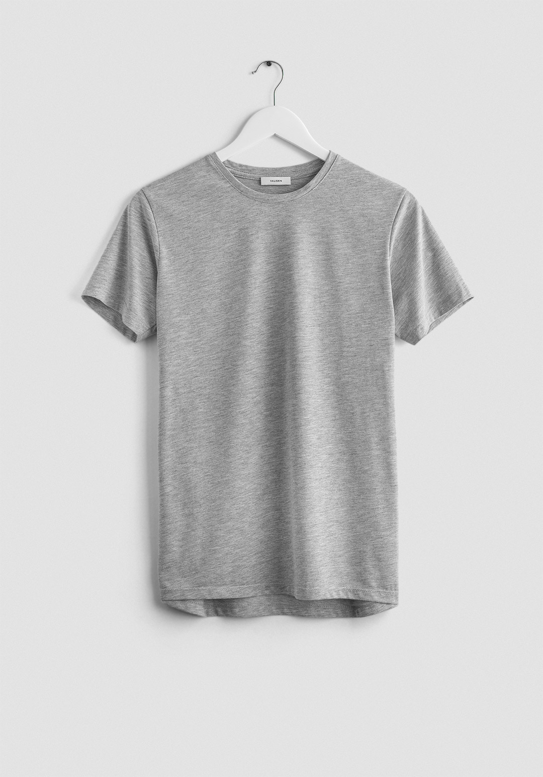 vausen camiseta gris manga corta algodón peruano frente