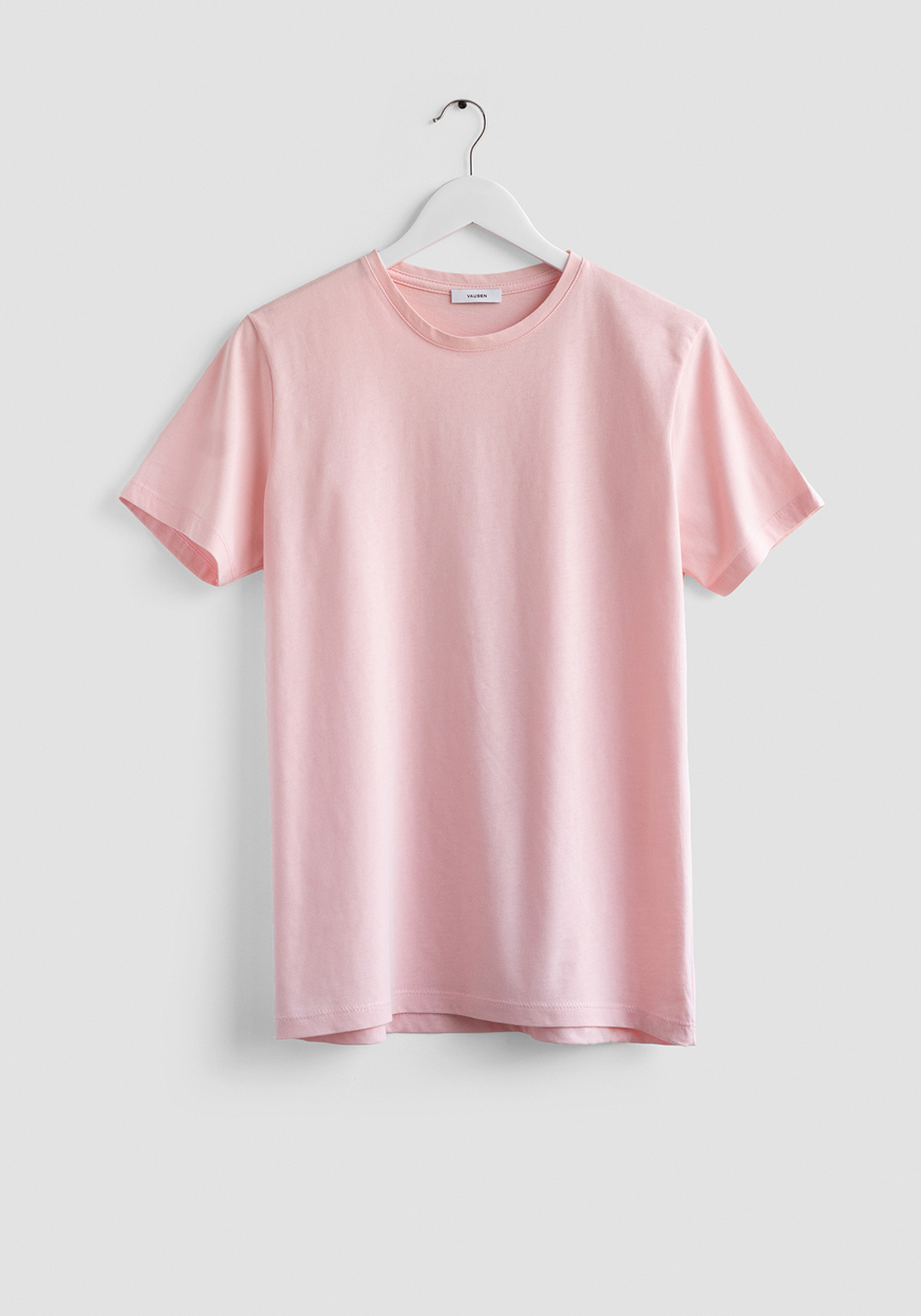 vausen camiseta rosa manga corta algodón peruano frente