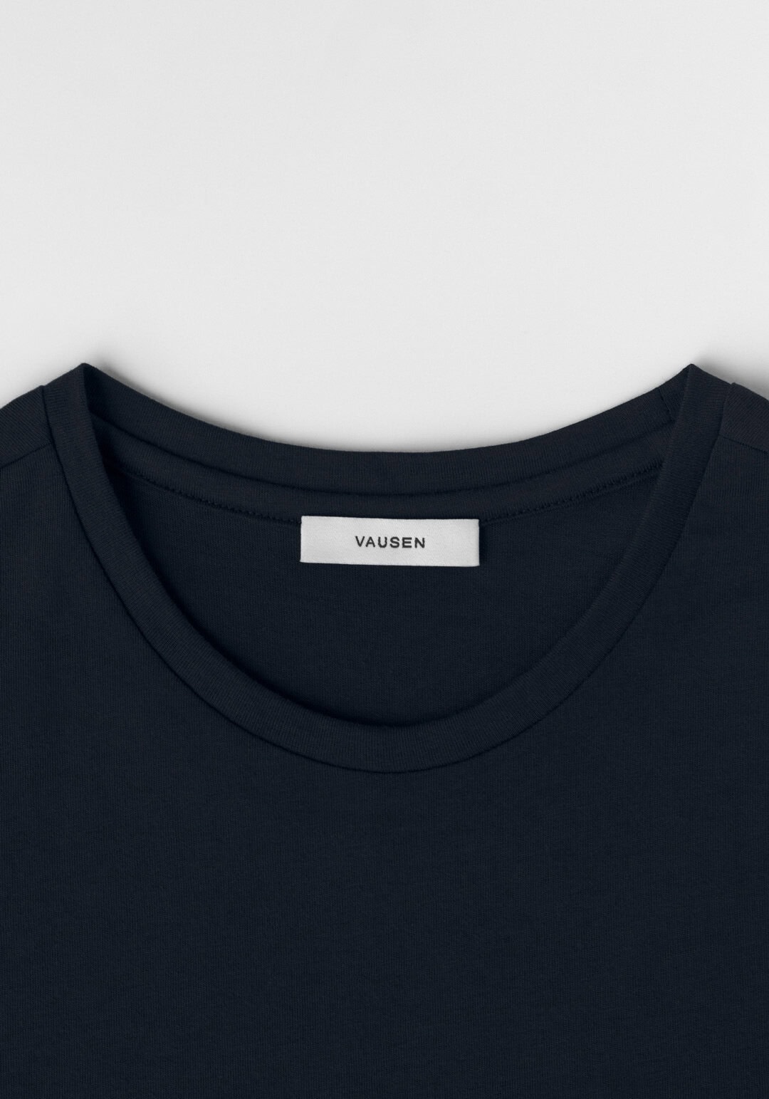 vausen camiseta azul manga corta algodón peruano cuello